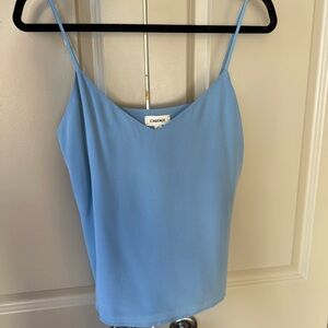 L’AGENCE Light Blue Silk Tank Top